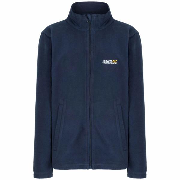Regatta Great Outdoors Childrens/Kids King II Lightweight Full Zip Fleece Jacket - Navy/Navy - 