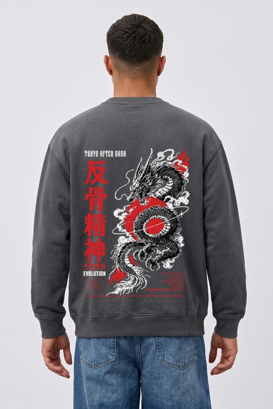 London Attitude Tokyo After Dark Graphic Sweatshirt
