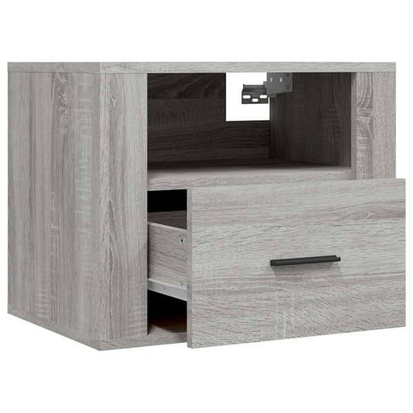 Berkfield Wall-mounted Bedside Cabinets 2 pcs Grey Sonoma 50x36x40 cm