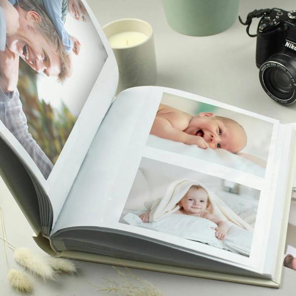 Personalised Floral Wreath Photo Album - alternative angle