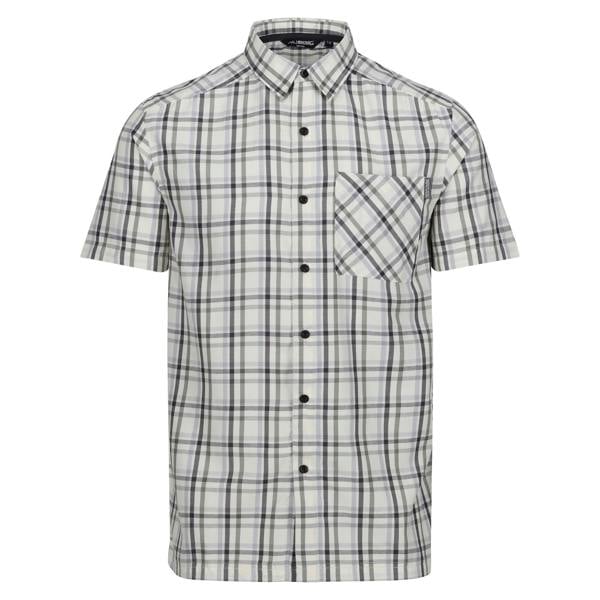 Regatta Mens Mindano VIII Patterned Short-Sleeved Shirt - Agave Green/Ash - 