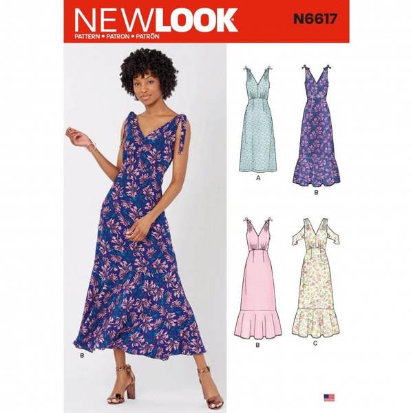 New Look Sewing Pattern 6617, Dresses for Women, A (10-12-14-16-18-20-22) - Intermediate