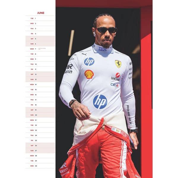 Lewis Hamilton A3 Calendar 2027, Wall Calendars, Month To View, Sports, Gift