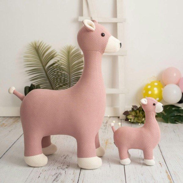 CROCHETTS Large deer plush with auxiliary seat for children LT-R04