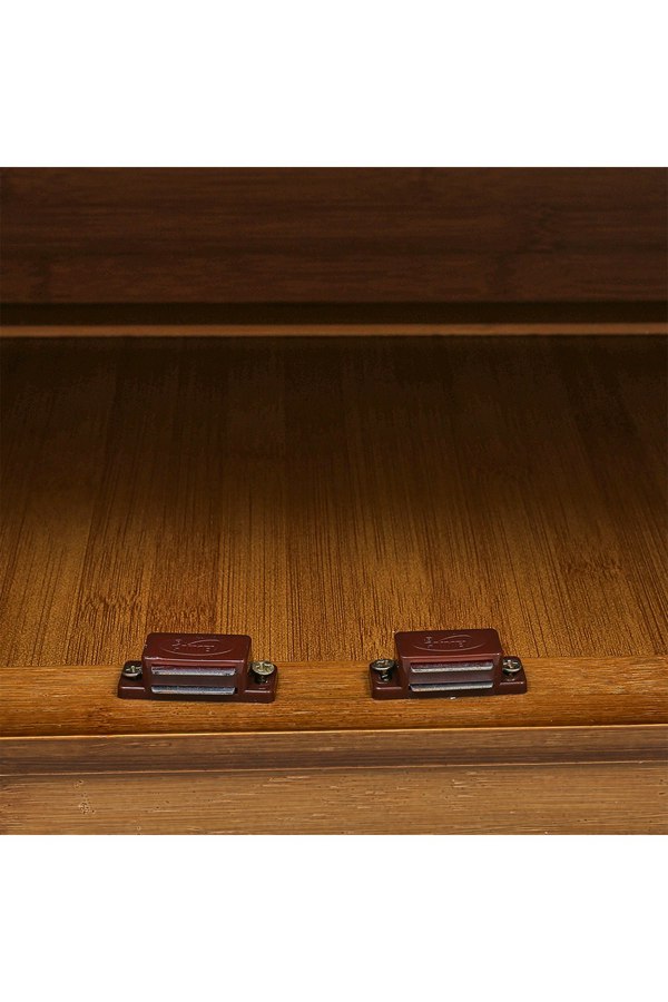 Living and Home Bamboo Entryway Storage Shoe Cabinet with Bench