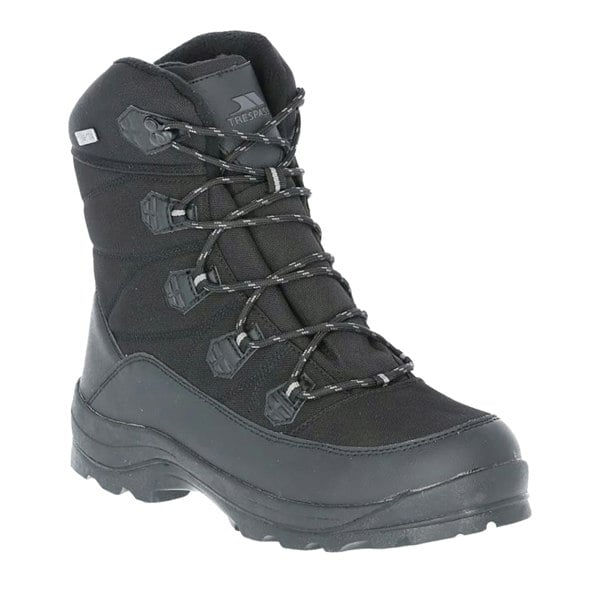 Trespass Mens Zotos Waterproof Snowboots - Black