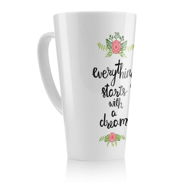 Benjamin Tate Design Everything Starts With A Dream Latte Mug