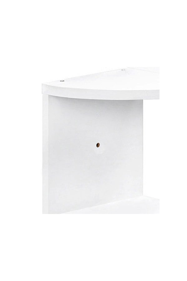 Living and Home 3-Tier Wooden Zigzag Floating Corner Shelves