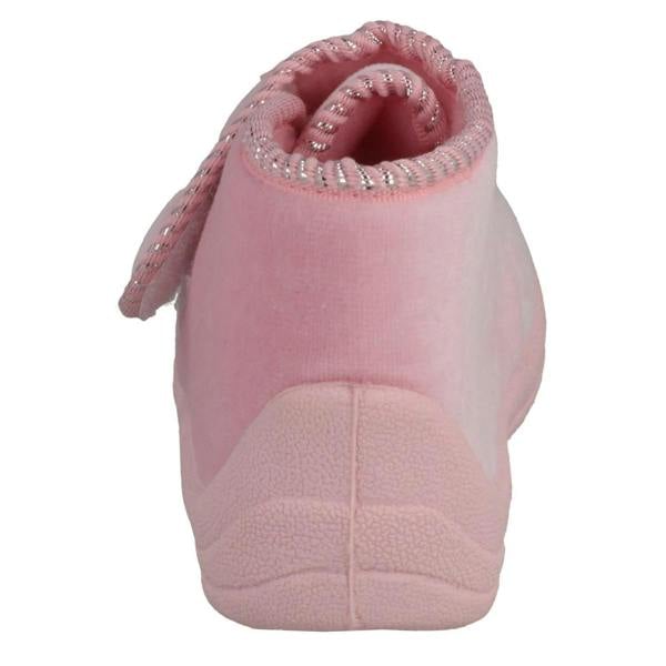Spot On Girls Spot On Bootee Slippers With Butterfly Detail X2030