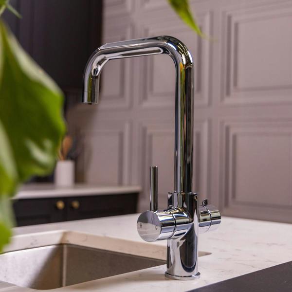 Flode Kyld 4 in 1 Instant Boiling & Cold Water Tap with Filtered Chilled Water | Polished Chrome Finish