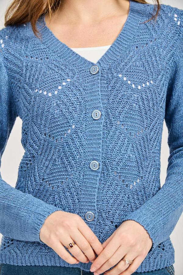 Mudflower Pointelle Cardigan