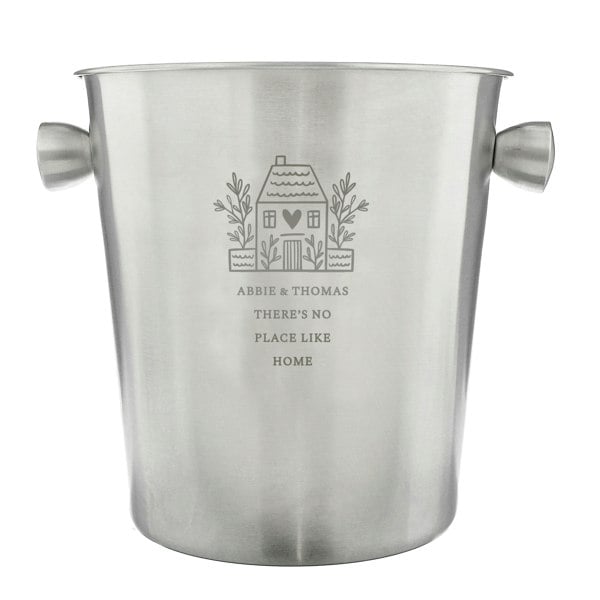 Personalised Memento Company Personalised House Stainless Steel Ice Bucket