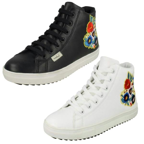 Spot On Ladies Spot On Hi-Top Trainer Boots
