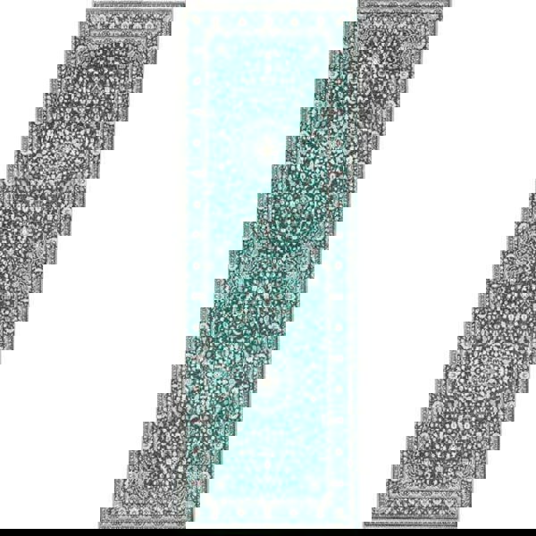 The Rugs Eco-Washable Green Vintage Rug | Soft & Durable