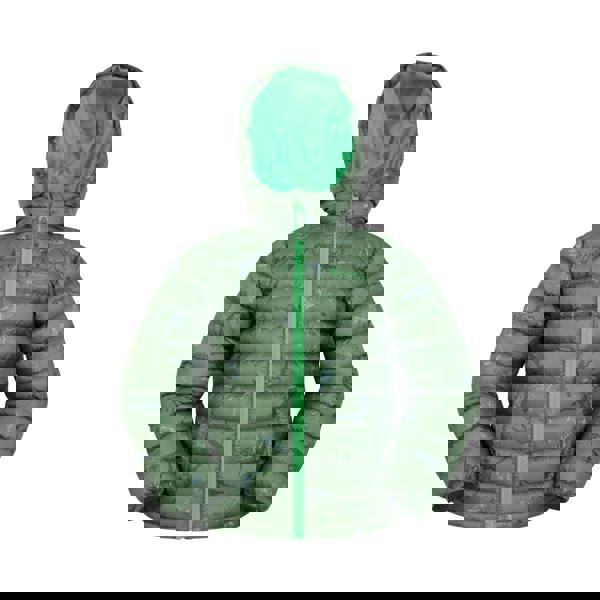 Mountain Warehouse Childrens/Kids Seasons Dinosaur Padded Jacket - Khaki Green