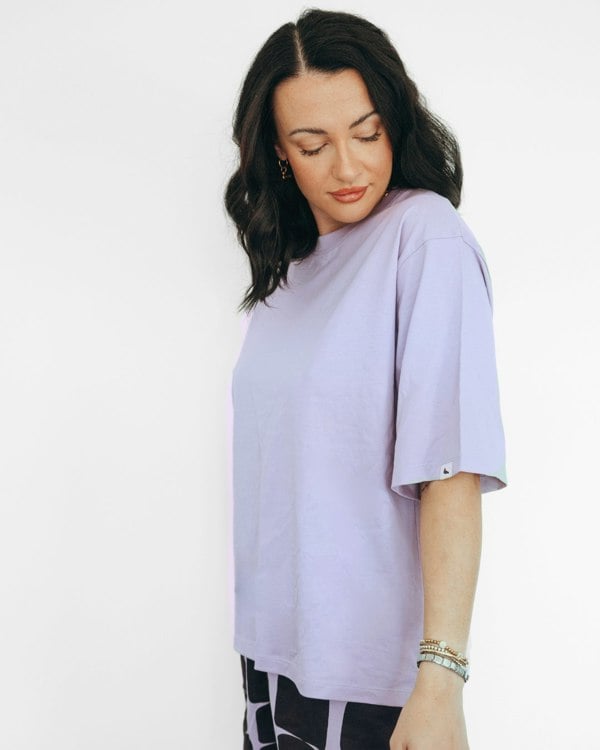 Elsie Lilac Oversized T-Shirt - image 2
