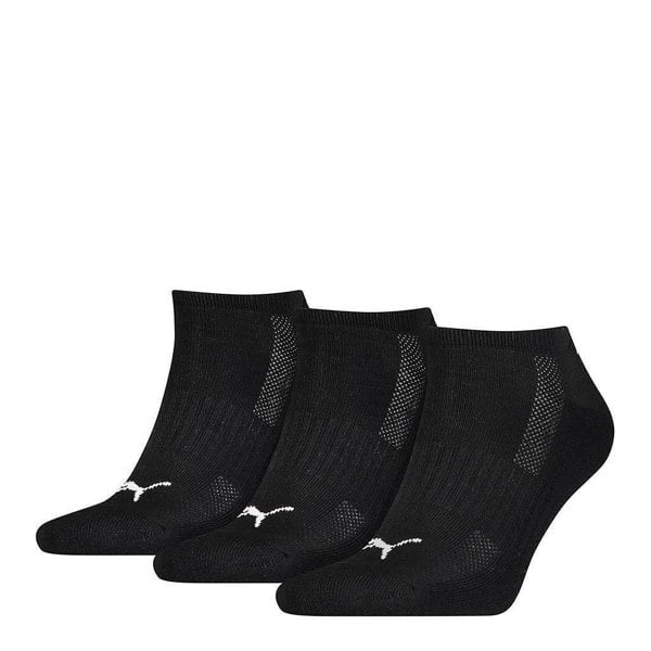 Puma Unisex Adult Cushioned Trainer Socks (Pack Of 3) - Black/White