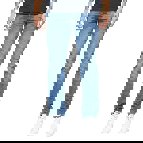 Crosshatch Mens Farrowed Stretch Jeans - Stone Wash - 