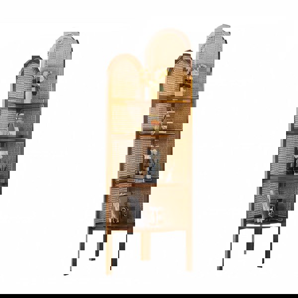 Rit Concept Vicente Triangle Bookshelf, Rattan