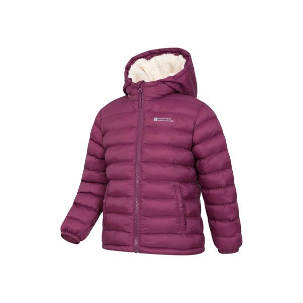 Mountain Warehouse Childrens/Kids Seasons Faux Fur Lined Padded Jacket - Pink - 