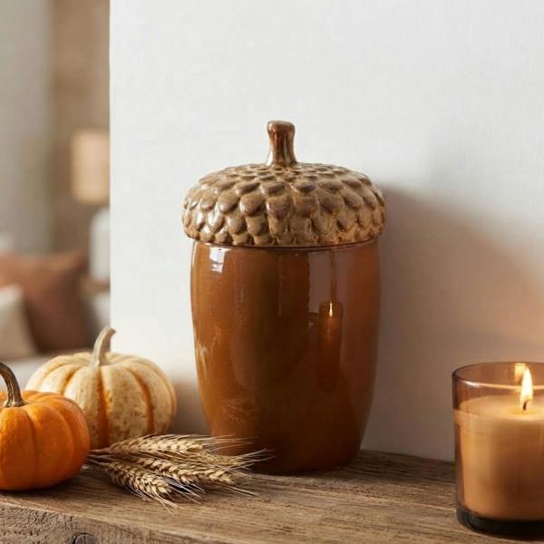 Garden Greatness Introduce Acorn Shaped Decorative Jar