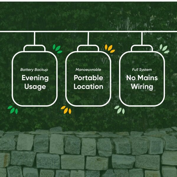 Gardenwize Pack of 4 Hanging Versatile Solar Lanterns – 2-in-1 Tabletop & Hanging LED Garden Lights