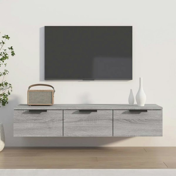 Berkfield Wall Cabinet Grey Sonoma 102x30x20 cm Engineered Wood