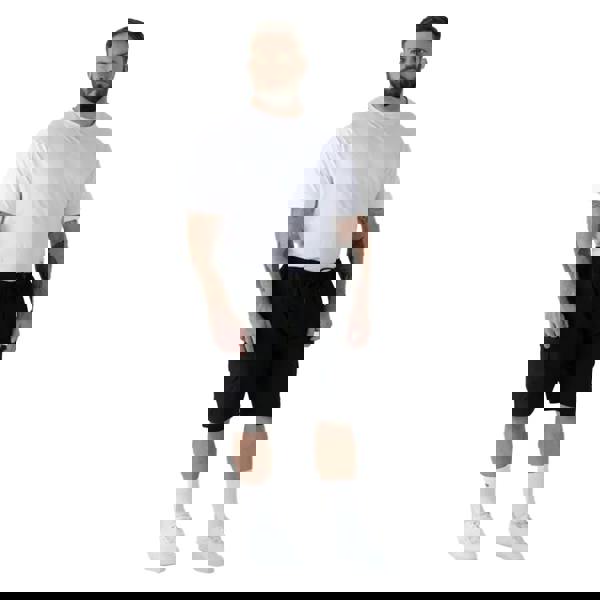 Duke Mens Thomas D555 Stretch Elasticated Waist Kingsize Shorts - Black - 