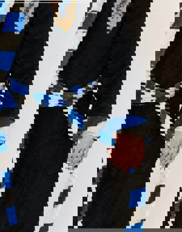 Harry Potter Unisex Black Ravenclaw Hooded Bathrobe