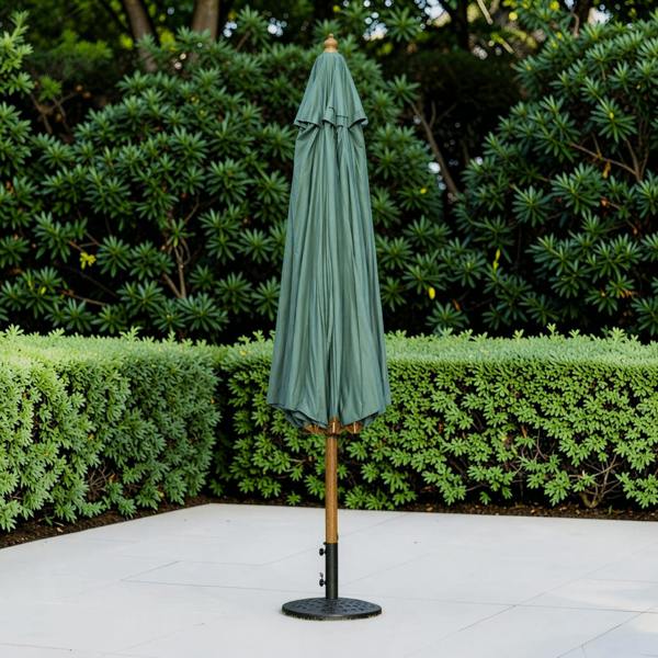 The Garden Marketplace 3m Premium Hardwood Garden Parasol Umbrella