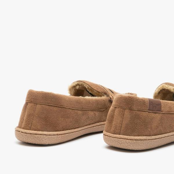 Jo & Joe NEWHAMPSHIRE Moccasin Slippers   in  Tan