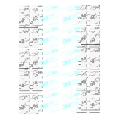 St Helens Double-Sided Square Adhesive Mounting Pads. Grey 3 x 0.5 x 3cm