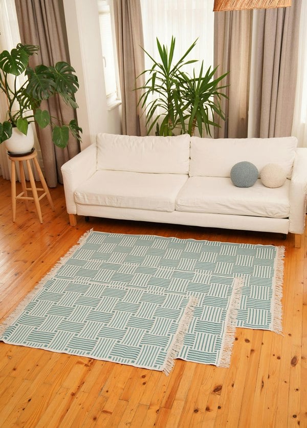 Rozi Line Collection Kilim Rug