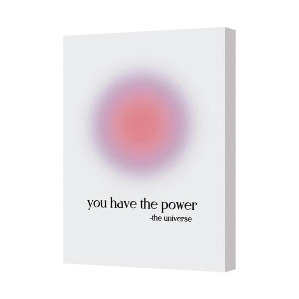 Benjamin Tate Design You Have The Power Motivational Abstract Circle Canvas Wall Art Universe
