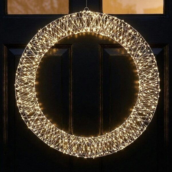 Garden Greatness Illuminated LED Flat Back Wreath