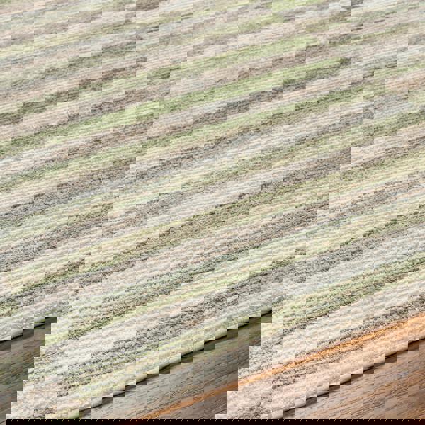 Livabliss San Francisco-Modern Green Taupe Tan Graphic Rug