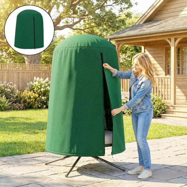 Bobobiy 190 x Φ128cm Hanging Egg Chair Furniture Cover - Green