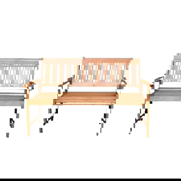 Samuel Alexander Cartmel 3 Seater Outdoor Wooden Garden Patio Bench