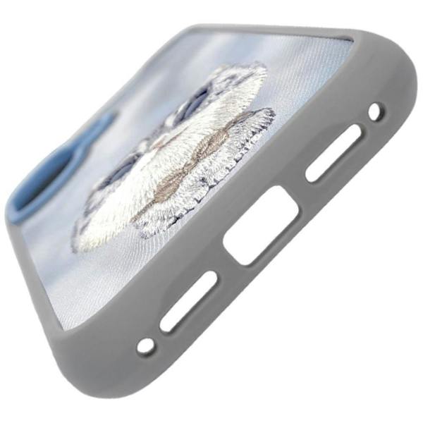 Nimmy Friends Nimmy Big Eye Cute Pet Silver Shaded Cat Case with MagSafe for iPhone 17 6.3" Grey Blue - N-XDY-IP17-023