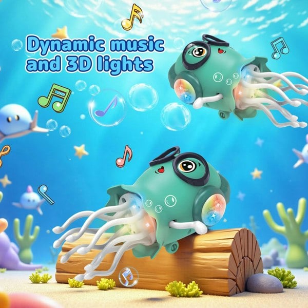 Dragodirect Interactive Magic Jellyfish Toy Dancing Lights and Music for Kids Sensory Play