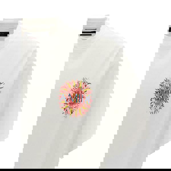 Amiri Sun Logo T-Shirt   in  White