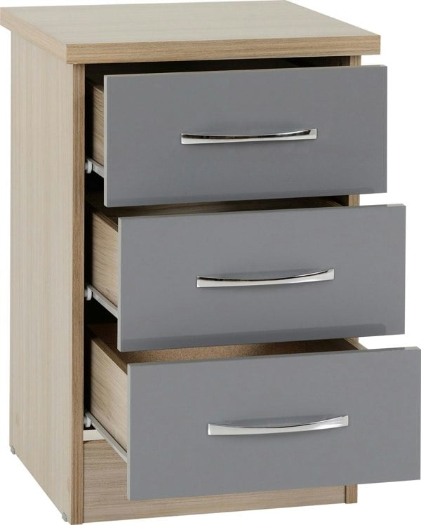 Seconique Nevada Nevada 2 Door 1 Drawer Wardrobe Bedroom Set