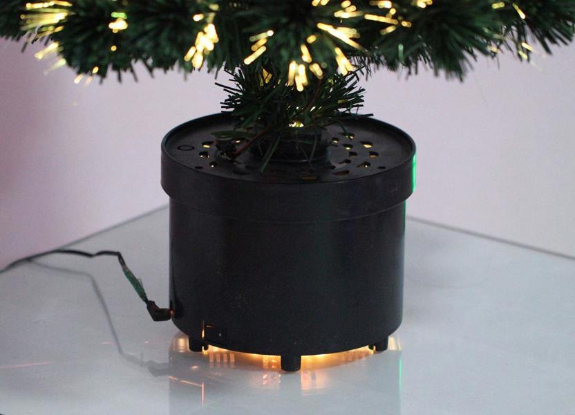 2ft to 6ft Fibre Optic Christmas Trees with LED Stars, PVC Green Tips and Pre-Lit Design image 4
