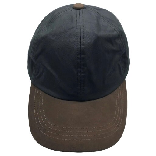 Heather Hats & Accessories Water Resistant Waxed Cotton Baseball Trucker Cap, Cotton Lining, Outdoor Wear, Black