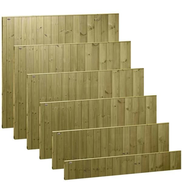 [amazon variation] ultimate t&g vertical fence panel [6ft x 1ft, 2ft, 3ft, 4ft] 1