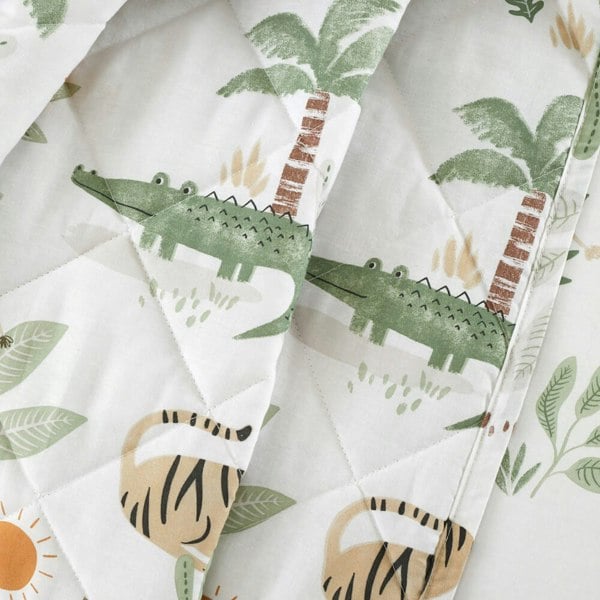 Happy Linen Company Jungle Safari Quilted Throw