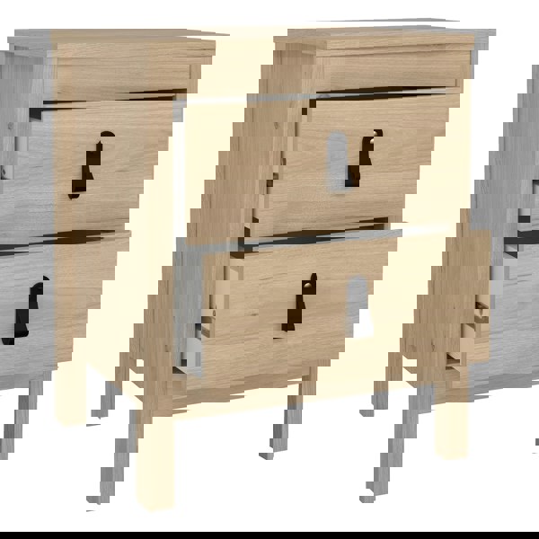 Furniture To Go Barcelona Bedside Table 2 Drawers in Jackson Hickory Oak