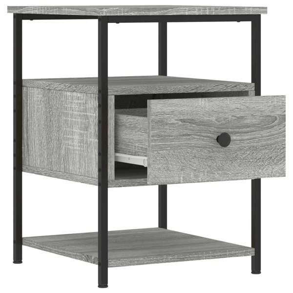 Berkfield Bedside Cabinets 2 pcs Grey Sonoma 40x42x56 cm Engineered Wood