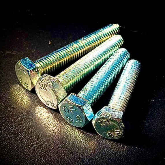 Fixaball M20 Hex Set Screw Bolt High Tensile 8.8 Zinc BZP DIN933