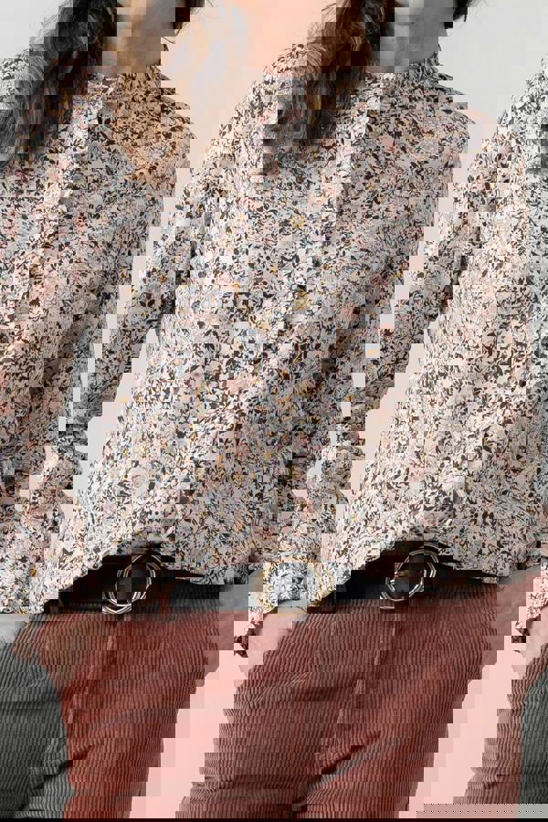 Lily & Me Rachel Organic Cotton Frill Blouse Pink